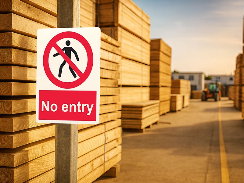 "No Entry" Prohibition Sign