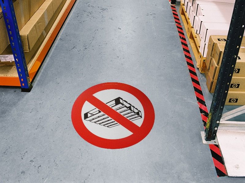 No Pallets Floor Symbol Marker