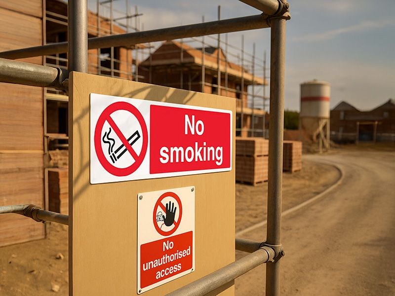 "No Smoking" Prohibition Sign