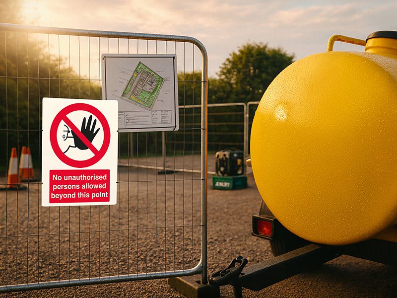 "No Unauthorised Persons" Prohibition Sign