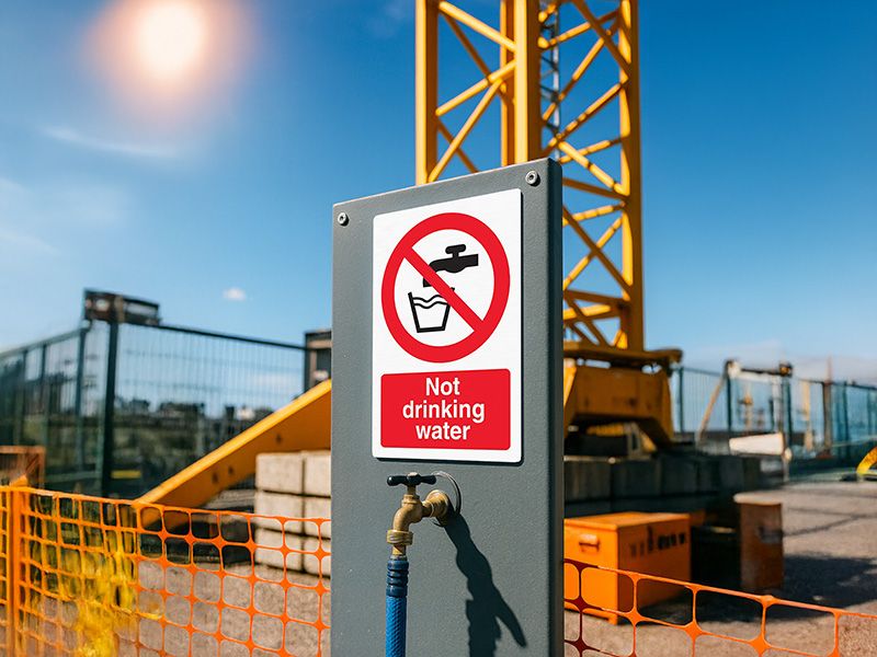 "Not Drinking Water" Prohibition Sign