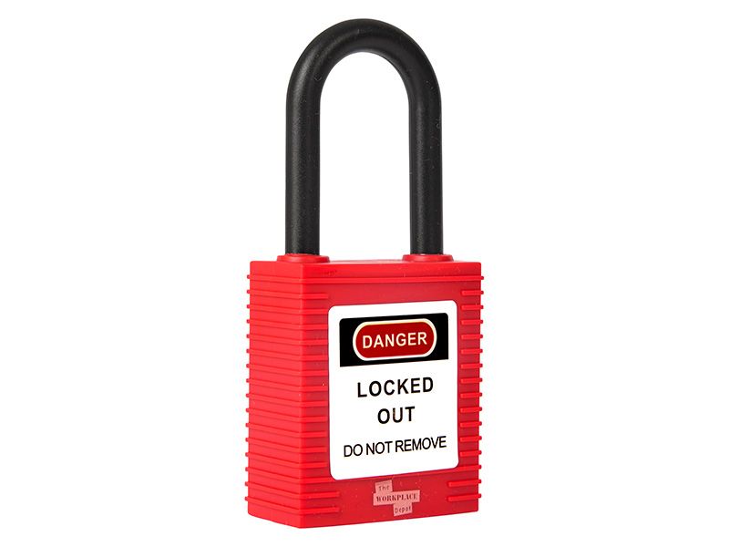 Nylon Shackle Safety Padlock