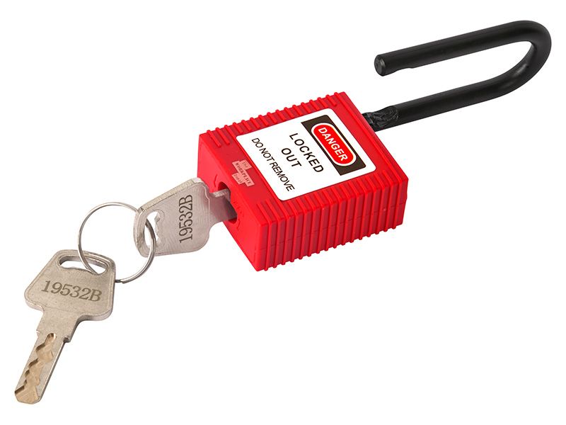 Nylon Shackle Safety Padlock