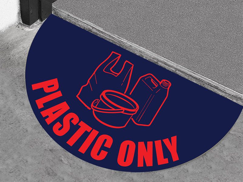 Plastic Only Floor Graphic Marker