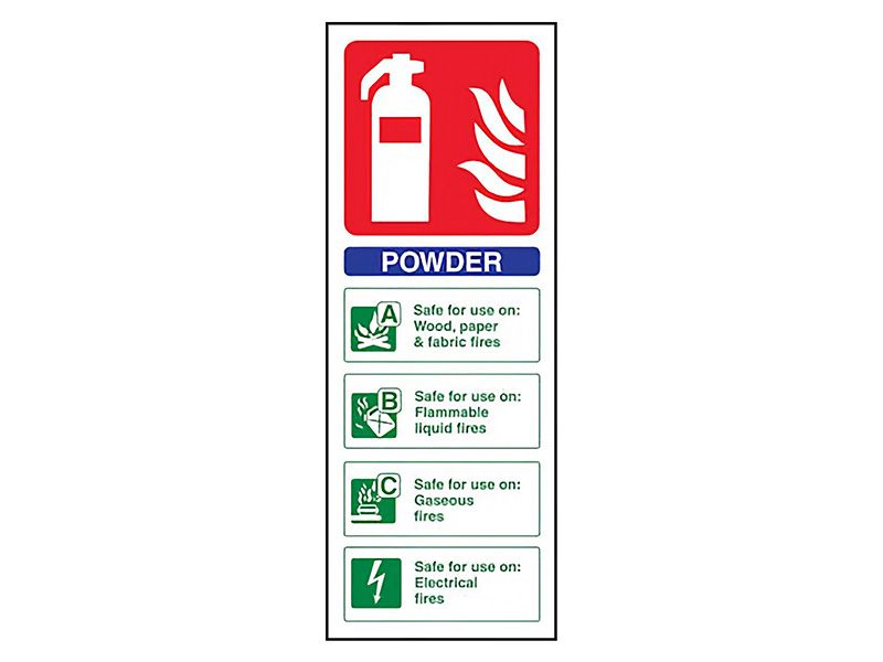 Powder Fire Extinguisher Sign