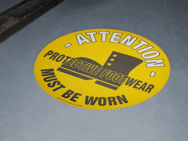 Protective Footwear Floor Symbol Marker