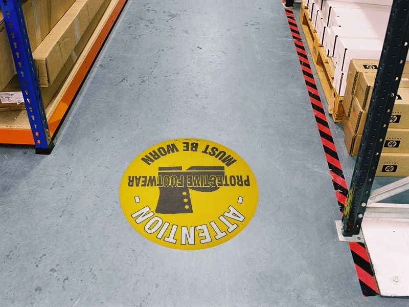 Protective Footwear Floor Symbol Marker