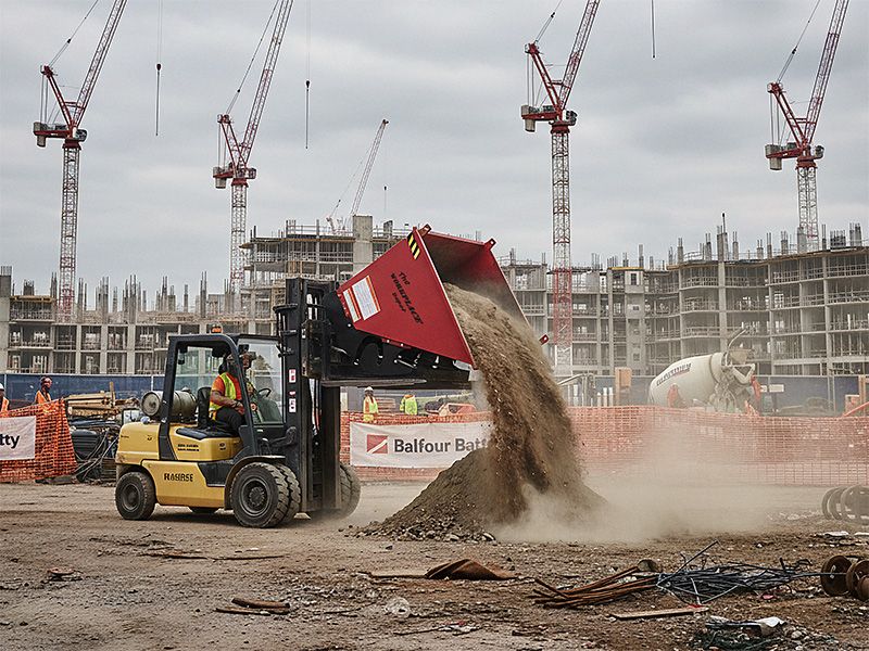 Self Tipping Forklift Skip