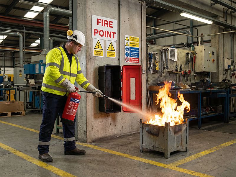 Single Fire Extinguisher Cabinet