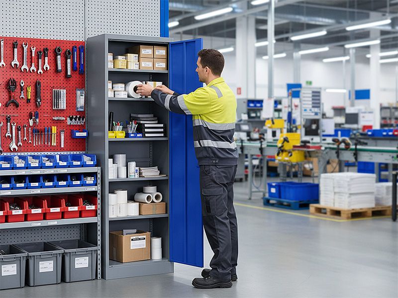 Slim Storage Cabinet