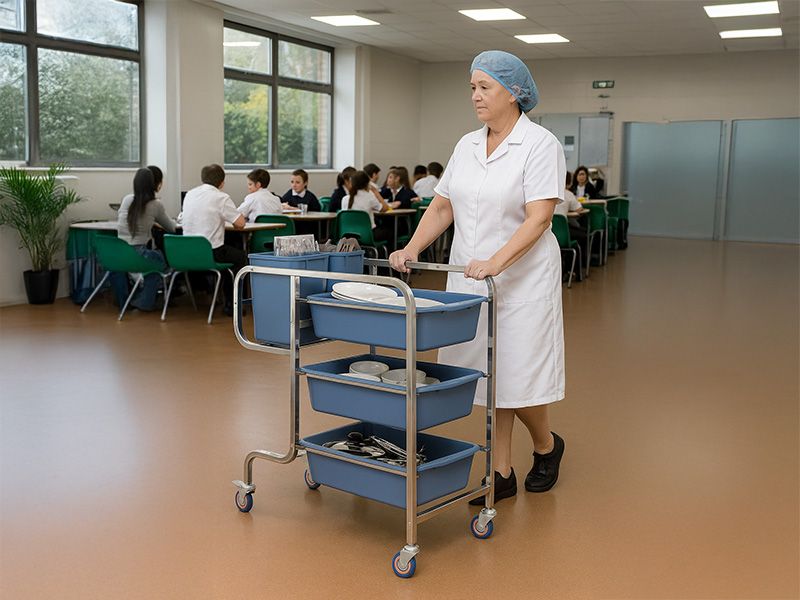 Stainless Steel Bussing Trolley