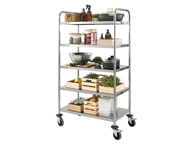 Stainless Steel Shelf Trolley