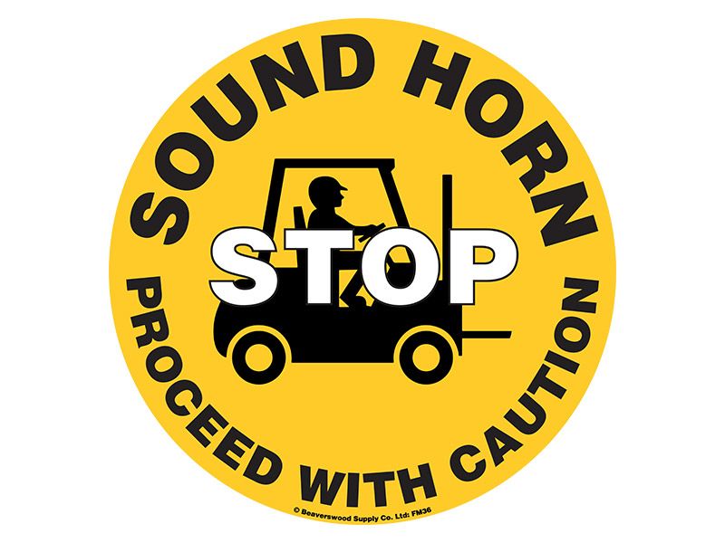 Stop Sound Horn Floor Symbol Marker