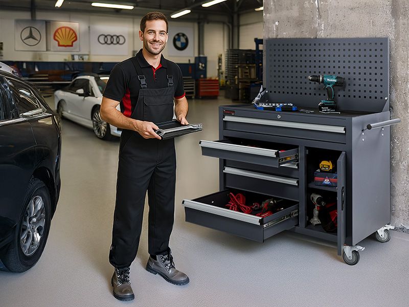 Tool Box with Pegboard
