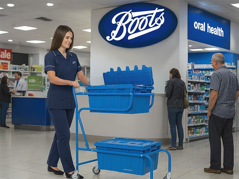 Tote Box Trolley