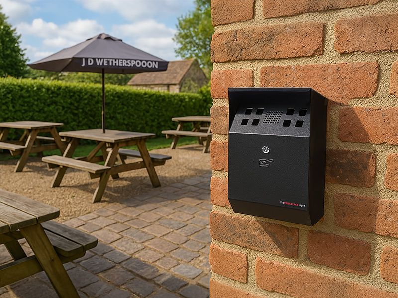Wall Mounted Smoking Bin