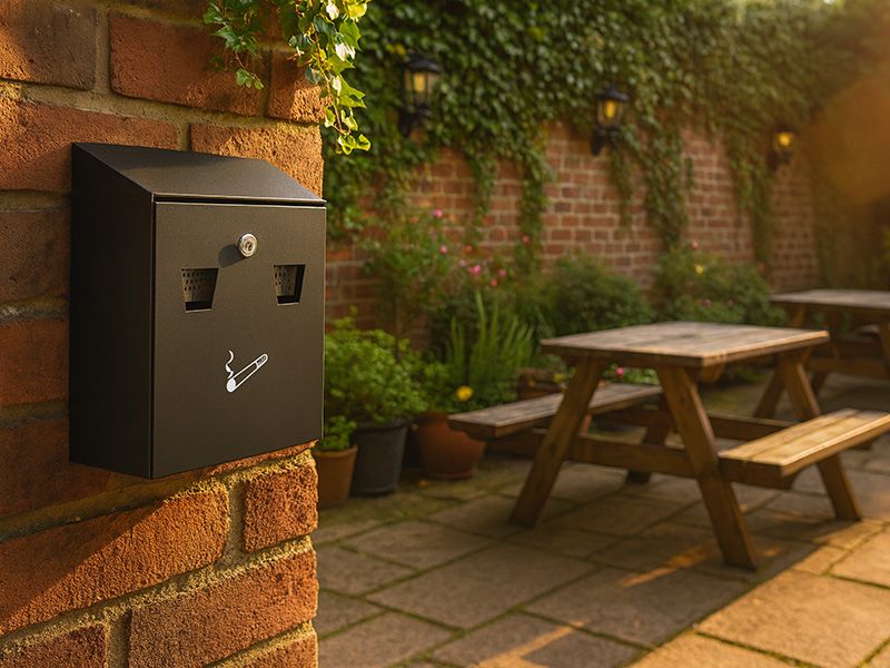 Wall Mounted Smoking Bin