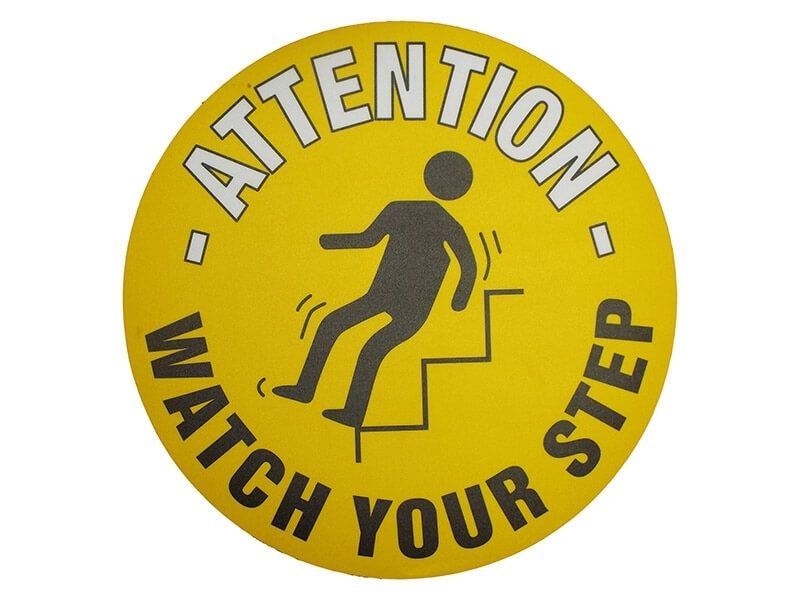 Watch Your Step Floor Symbol Marker