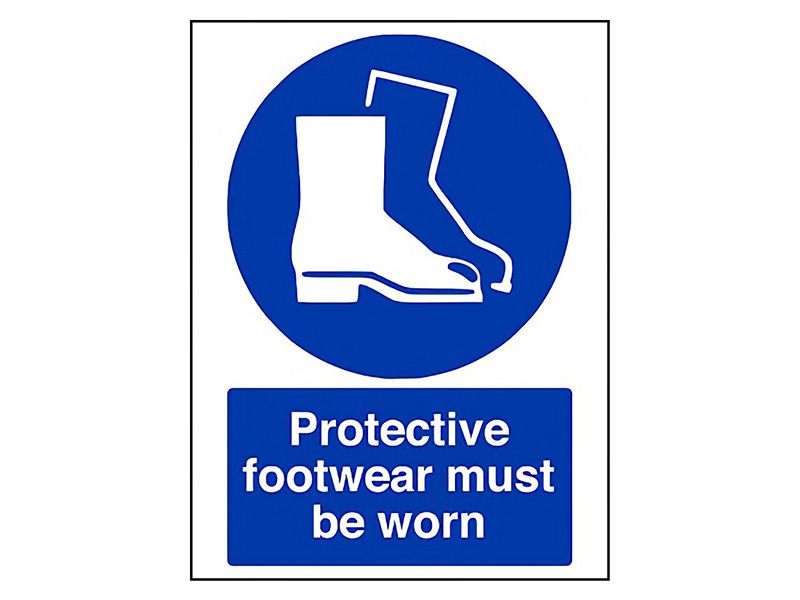 "Wear Boots" Mandatory Site Safety Sign