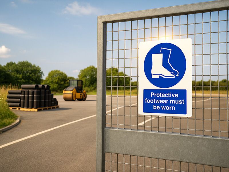 "Wear Boots" Mandatory Site Safety Sign