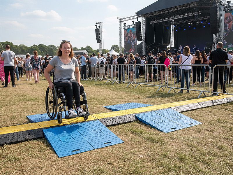 Wheelchair Ramp for Cable Protector