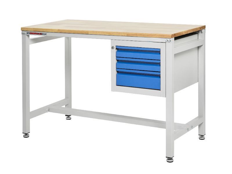 Metal Workbench with Drawers