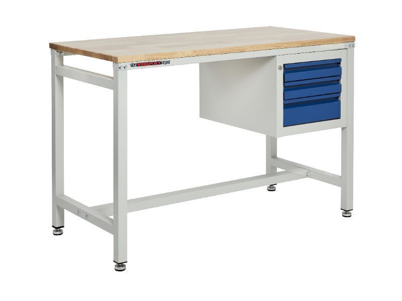 Metal Workbench with Drawers