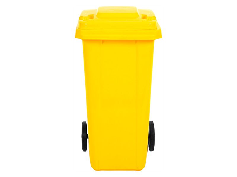 Yellow Wheelie Bin