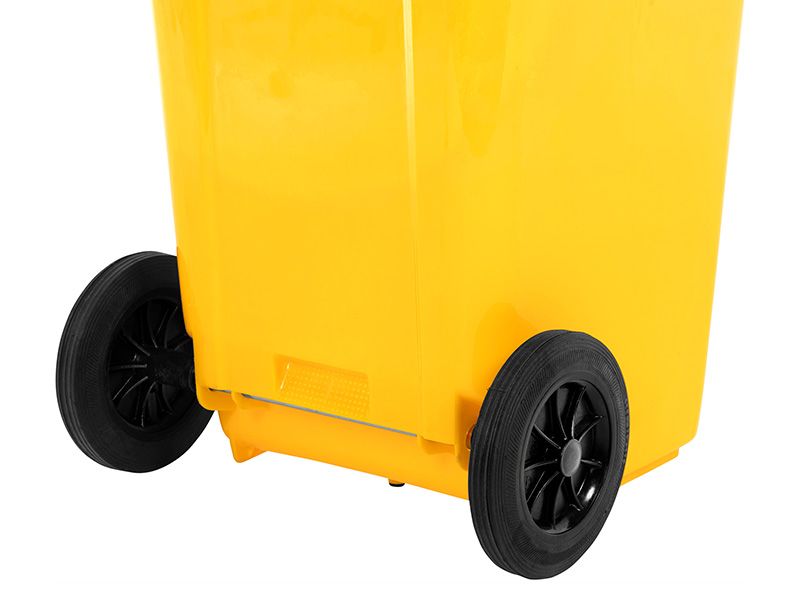 Yellow Wheelie Bin