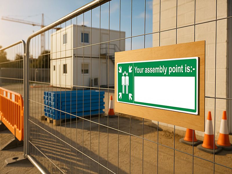 "Your Fire Assembly Point Is" Fire Exit Sign