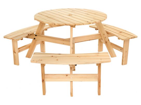 6 Seater Round Bench