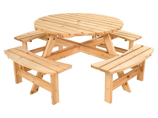 8 Seater Outdoor Bench