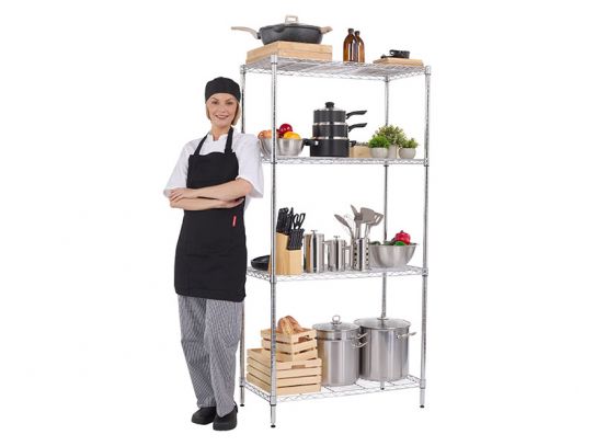 Chrome Kitchen Shelves