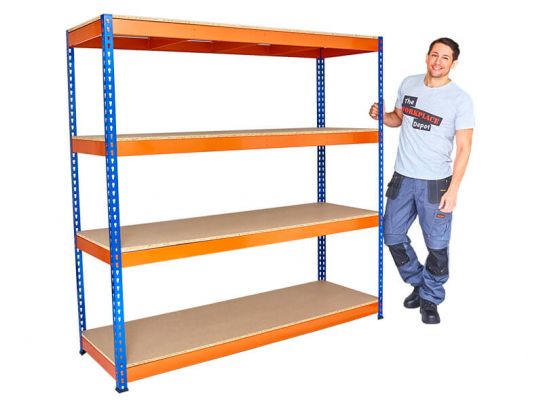 Heavy Duty Garage Racking – 400kg Per Shelf, 1800 × 1800 × 600mm
