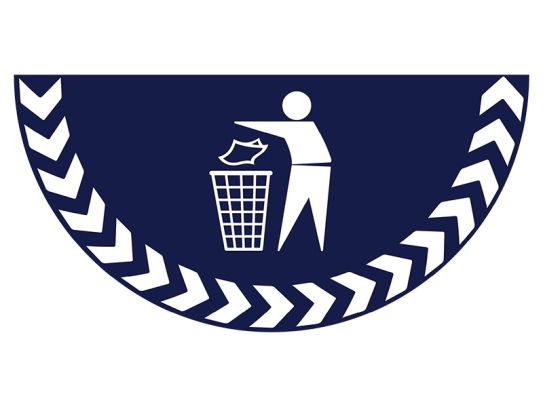 General Waste Symbol Floor Graphic Marker