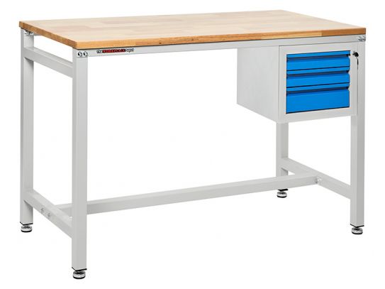 Metal Workbench with Drawers