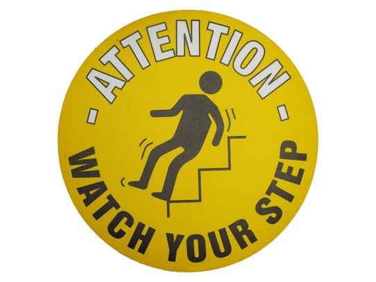 Watch Your Step Floor Symbol Marker
