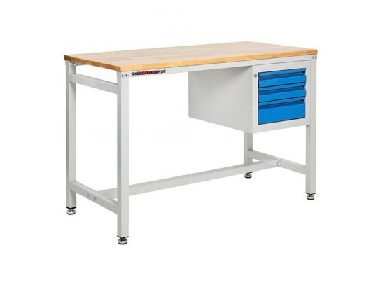 Metal Workbench with Drawers