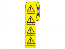 "Asbestos" Labels on a Roll