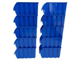 Blue Plastic Storage Bins