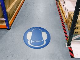 Ear Protection Floor Graphic Marker