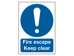 "Escape Route" Mandatory Site Safety Sign