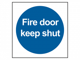 "Fire Door Keep Shut" Mandatory Site Safety Sign