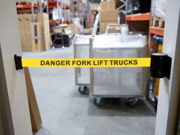 Fork Lift Trucks Retractable Barrier