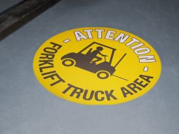 Forklift Truck Area Floor Symbol Marker