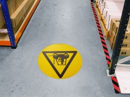Forklift Truck Area Floor Graphic Marker