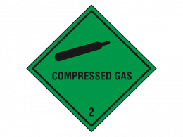 "Compressed Gas" Hazard Warning Labels