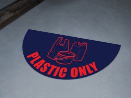 Plastic Only Floor Graphic Marker