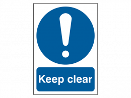 "Keep Clear" Prohibition Sign