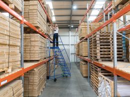 Rolling Warehouse Stairs